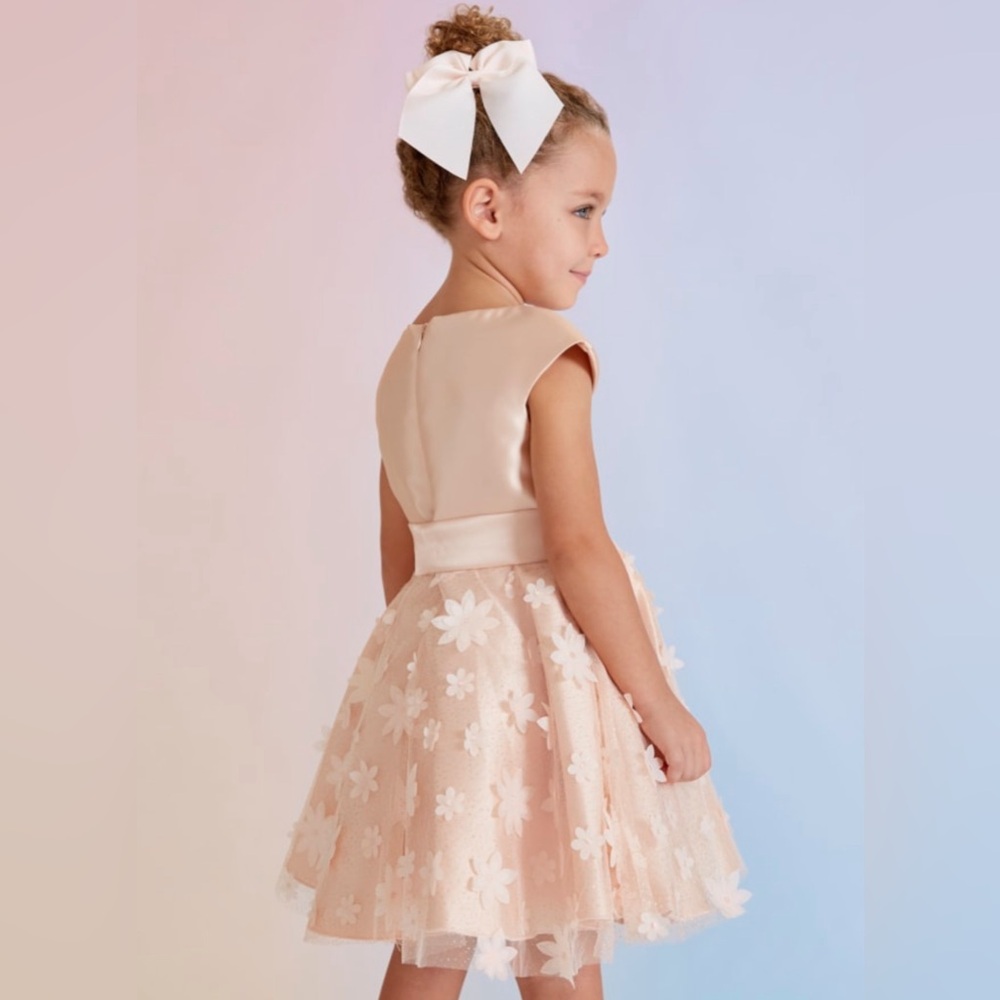 Peachy pink beautiful dress by Abel & Lula. Brand new with tags.
